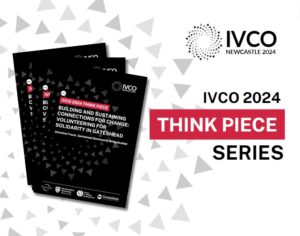 Image showing the black cover page of three think pieces, the IVCO 2024 conference logo and the title "IVCO 2024 Think Piece Series"